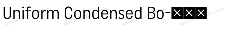 Uniform Condensed Bo字体转换